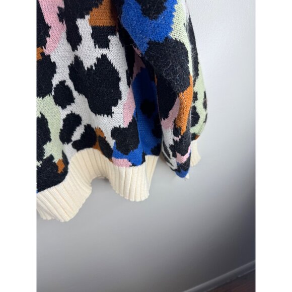 NEW FARM RIO Colorful Leopard Knit Sweater in Colorful Size XL NWT $230 - Picture 7 of 9
